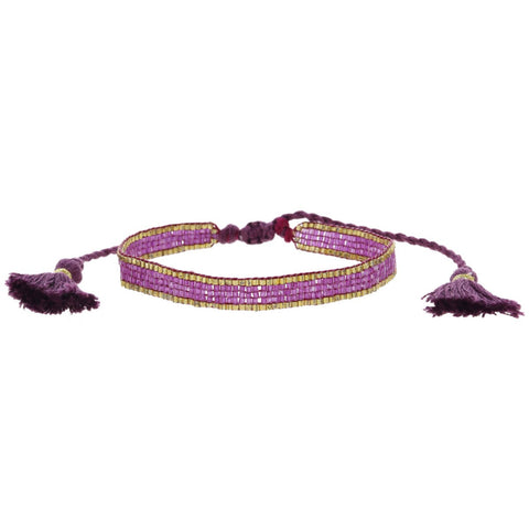 Woven Beaded Bracelet, Thin