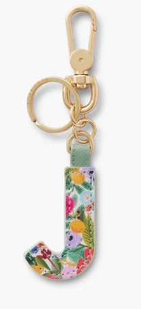 Garden Party Monogram Key Ring