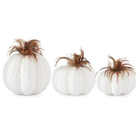 Cable Knit Pumpkins Round