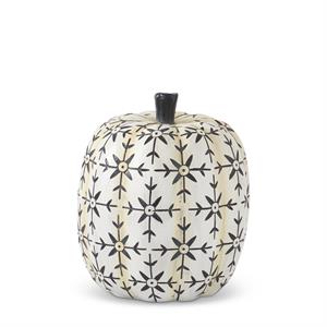 White & Black Star Patterned Pumpkins