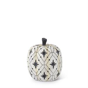 White & Black Star Patterned Pumpkins