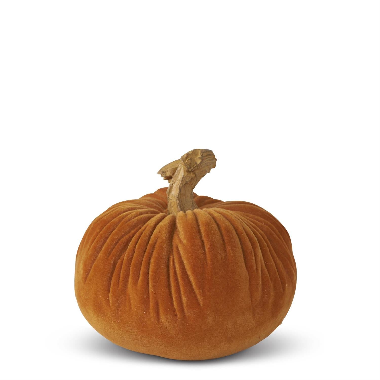 Orange Velvet Pumpkin, Small