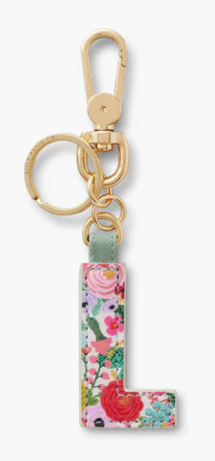 Garden Party Monogram Key Ring