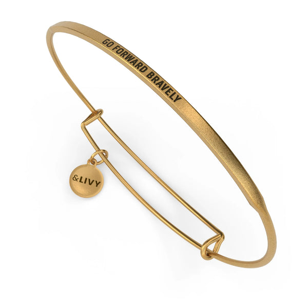 "Go Forward Bravely" Posey Bangle