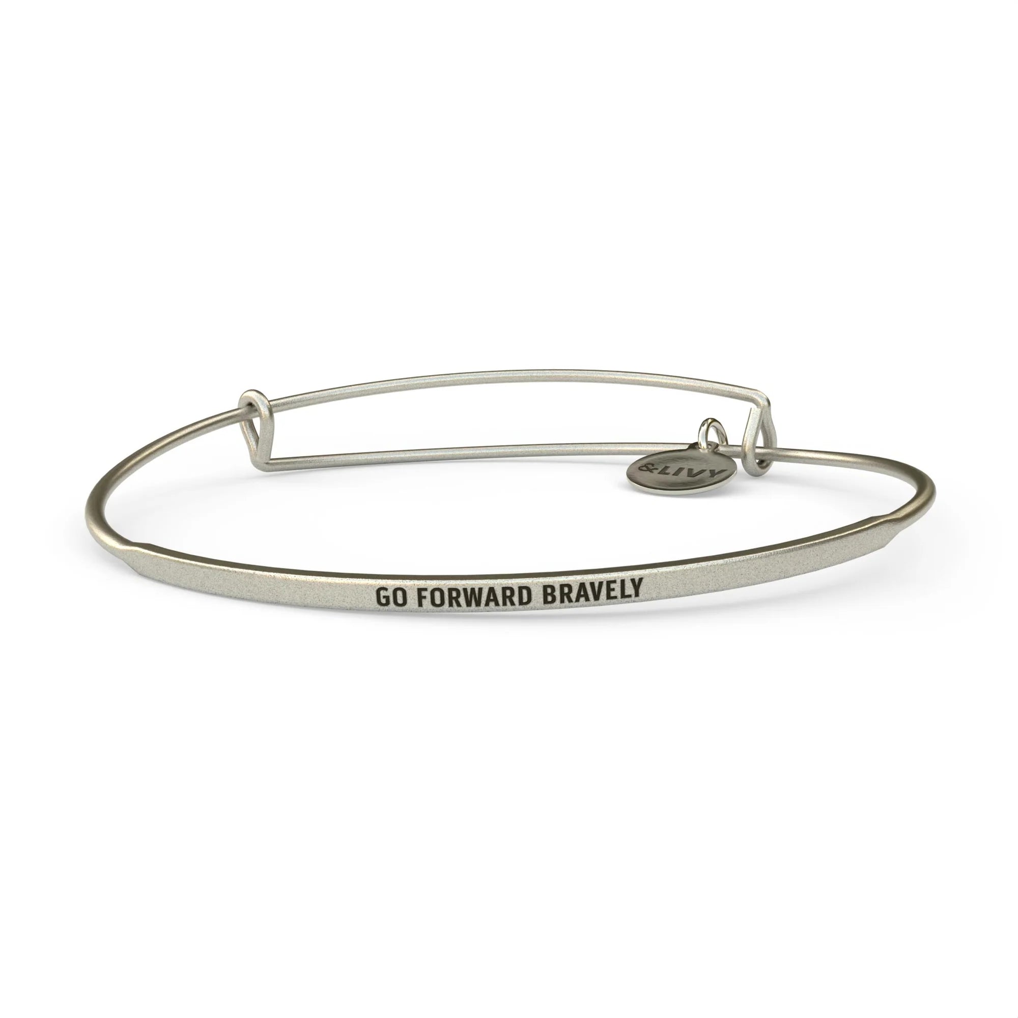 "Go Forward Bravely" Posey Bangle