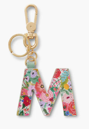 Garden Party Monogram Key Ring