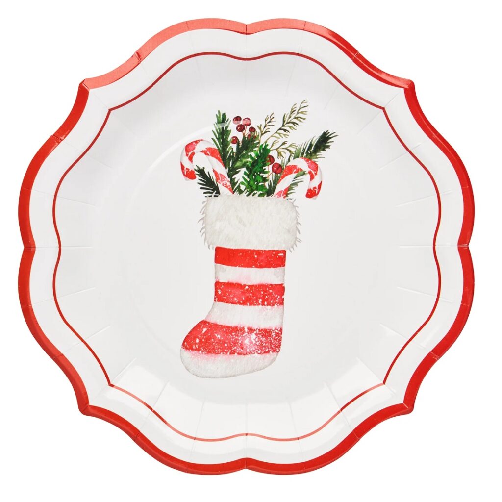 Merry & Bright, Holiday Stocking Salad Plate