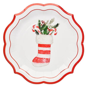 Merry & Bright, Holiday Stocking Salad Plate