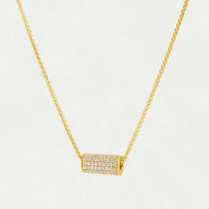 Petit Pave Mini Tube Necklace