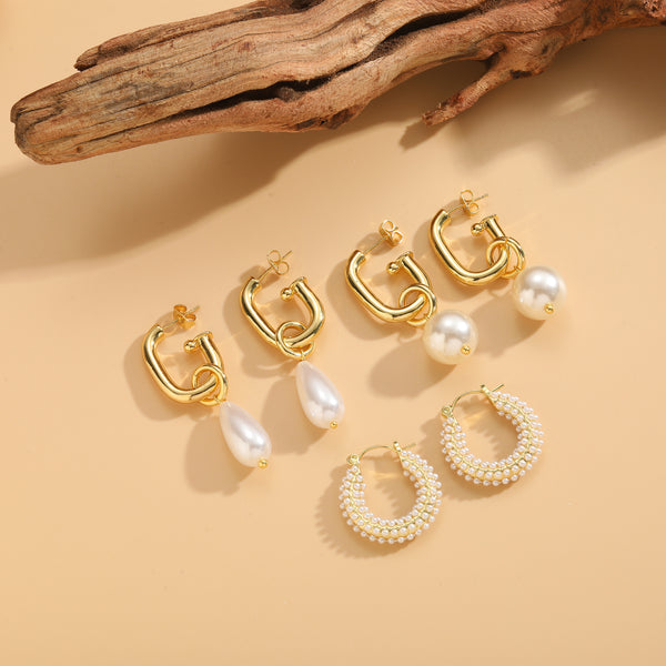 Erica Pearl Drop Earrings