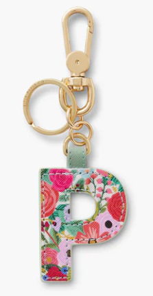 Garden Party Monogram Key Ring