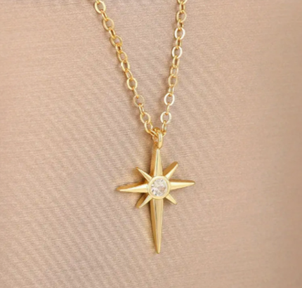 Starburst Cross Necklace