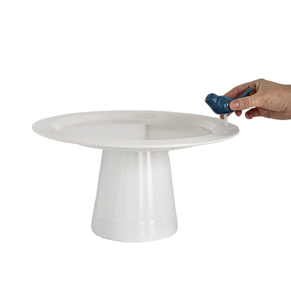 Melamine Round Platter, Risers