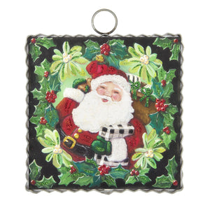 Charm - Holly Santa