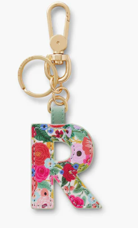 Garden Party Monogram Key Ring