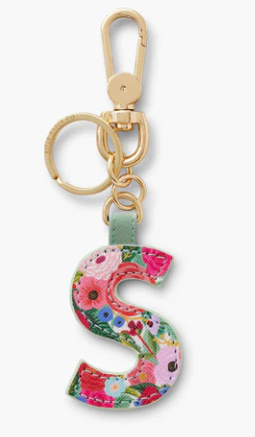 Garden Party Monogram Key Ring