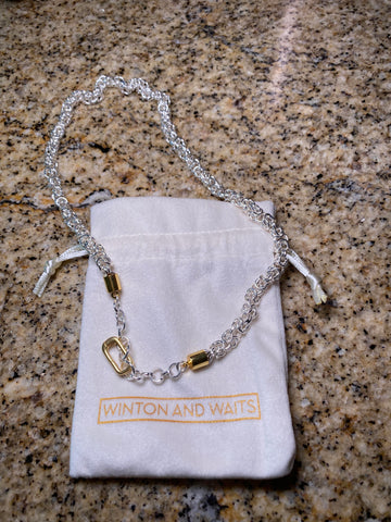 Silver Loop Chain Necklace