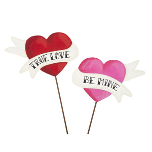 Banner Hearts Stakes, Set of 2