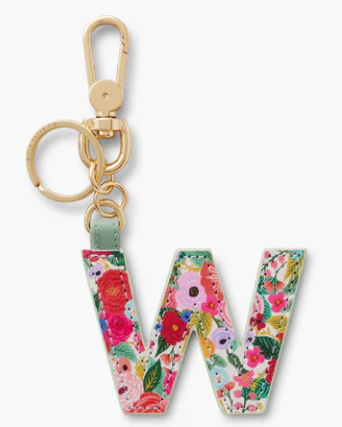 Garden Party Monogram Key Ring