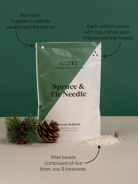 Spruce & Fir Needle Candle Refill Kit