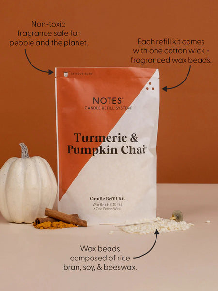 Tumeric & Pumpkin Candle Refill Kit