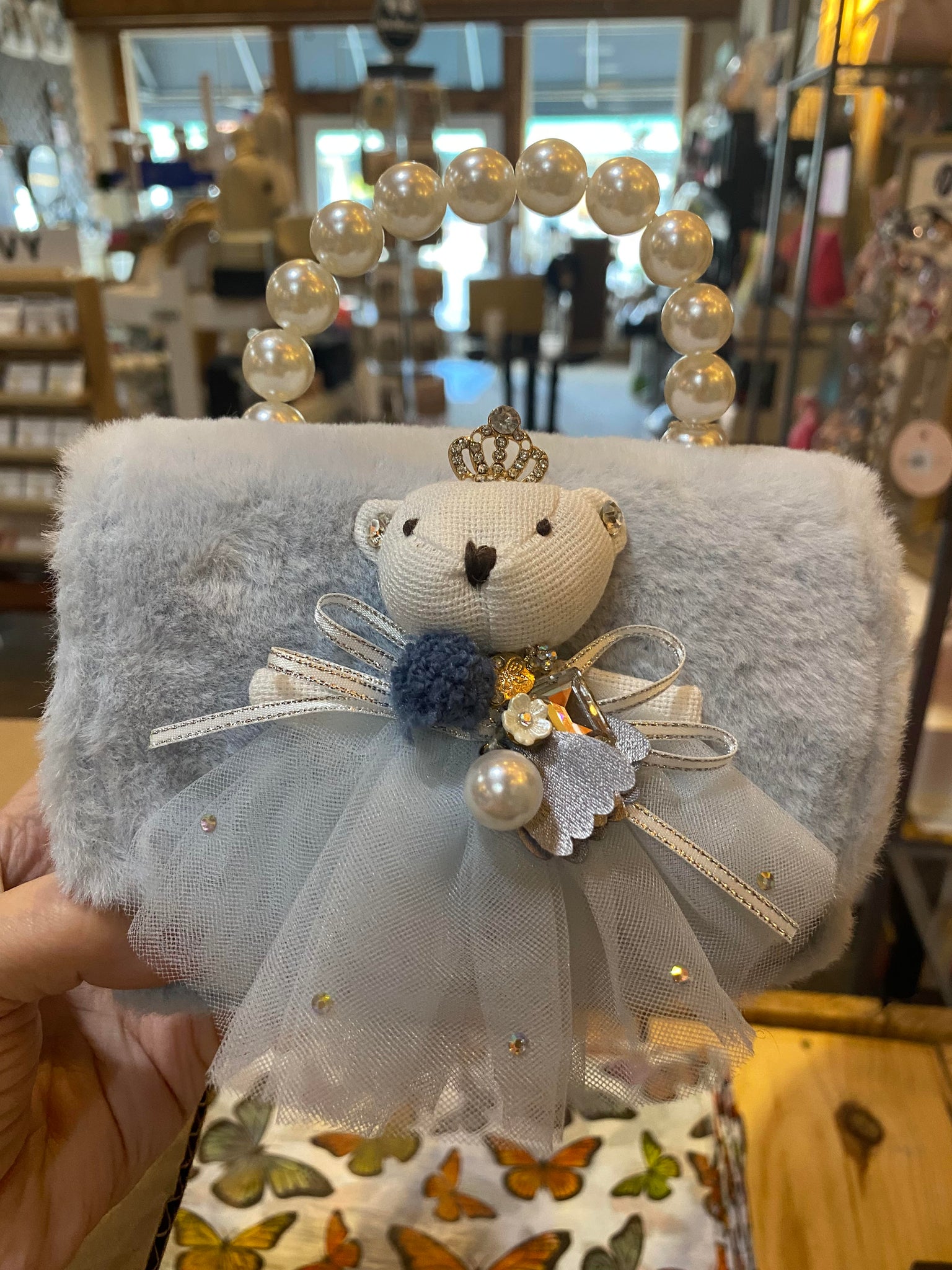 Princess Bear Furry Purse