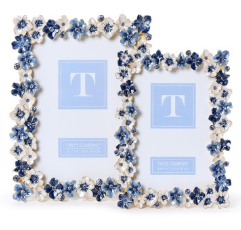 Hydrangea Enamel Photo Frame