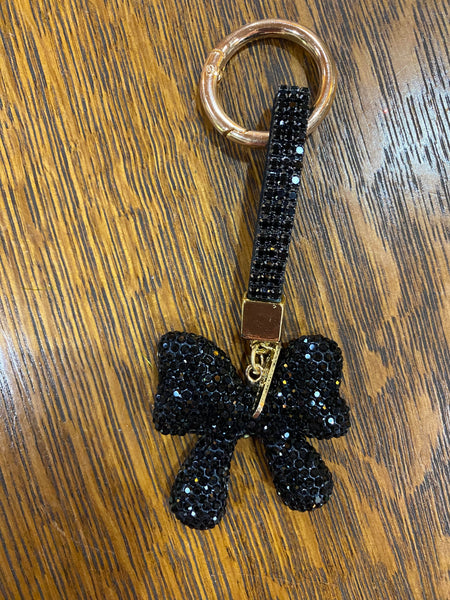 Crystal Bow Bag Charm