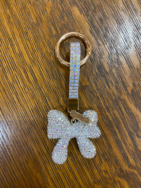 Crystal Bow Bag Charm