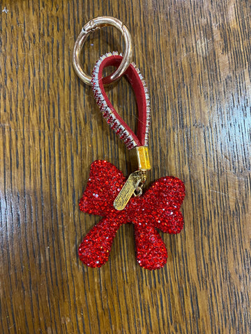 Crystal Bow Bag Charm