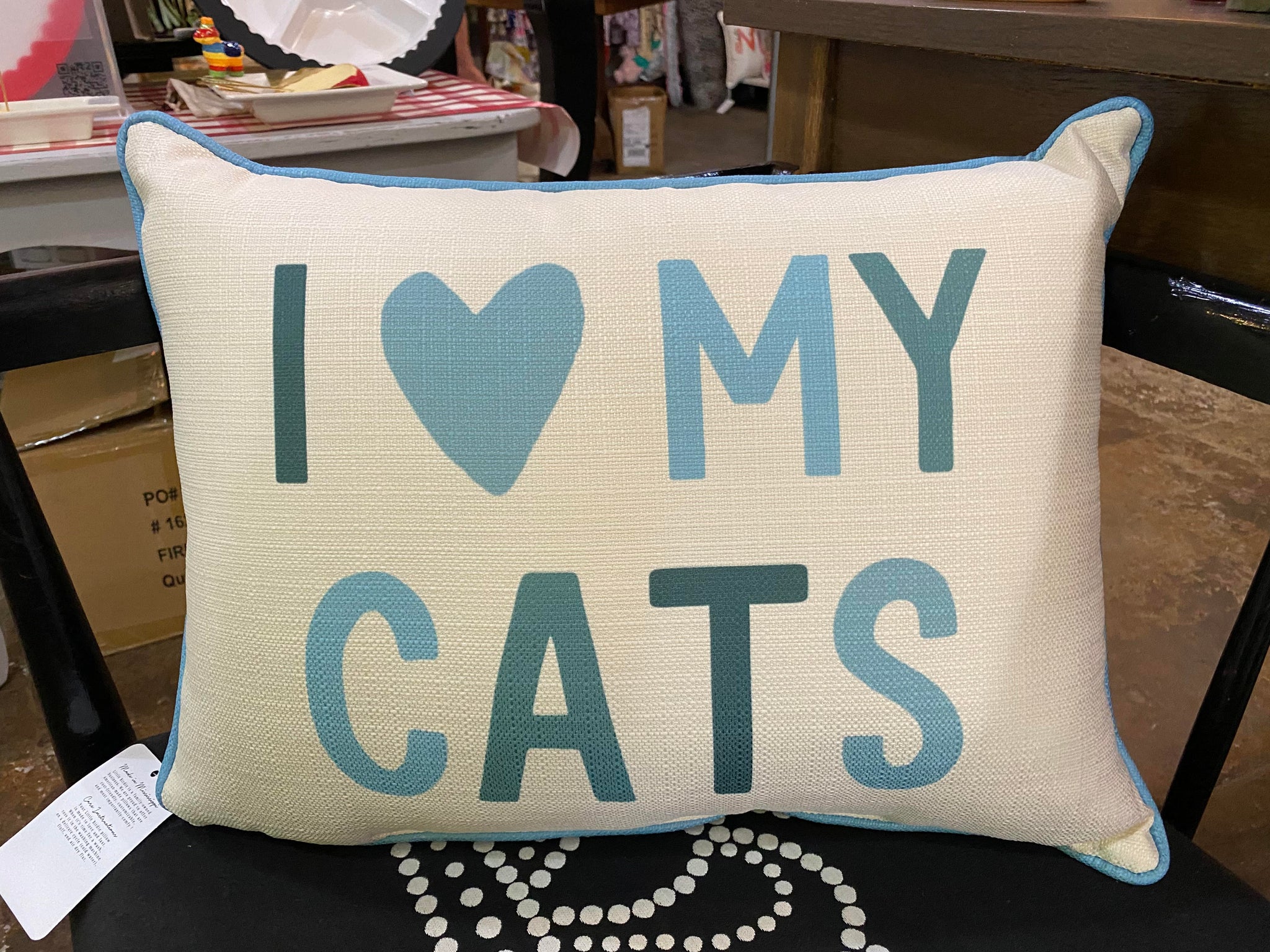 I Love My Cats Pillow