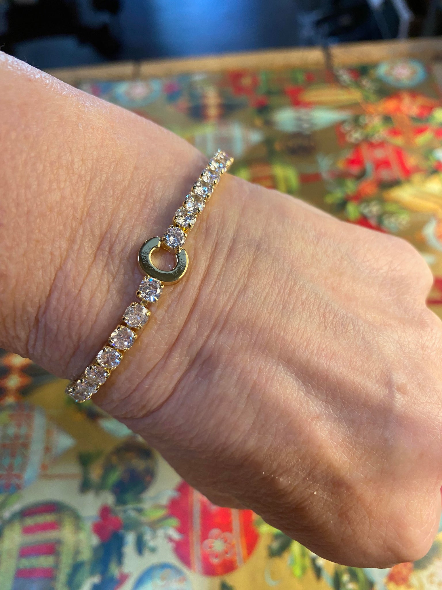 Enchanted Tennis Initial Bracelet