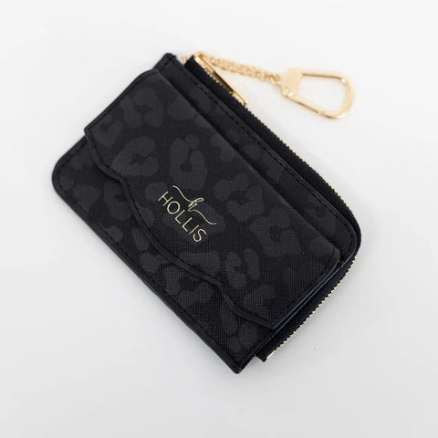 CoCo Card Holder, Black Leopard