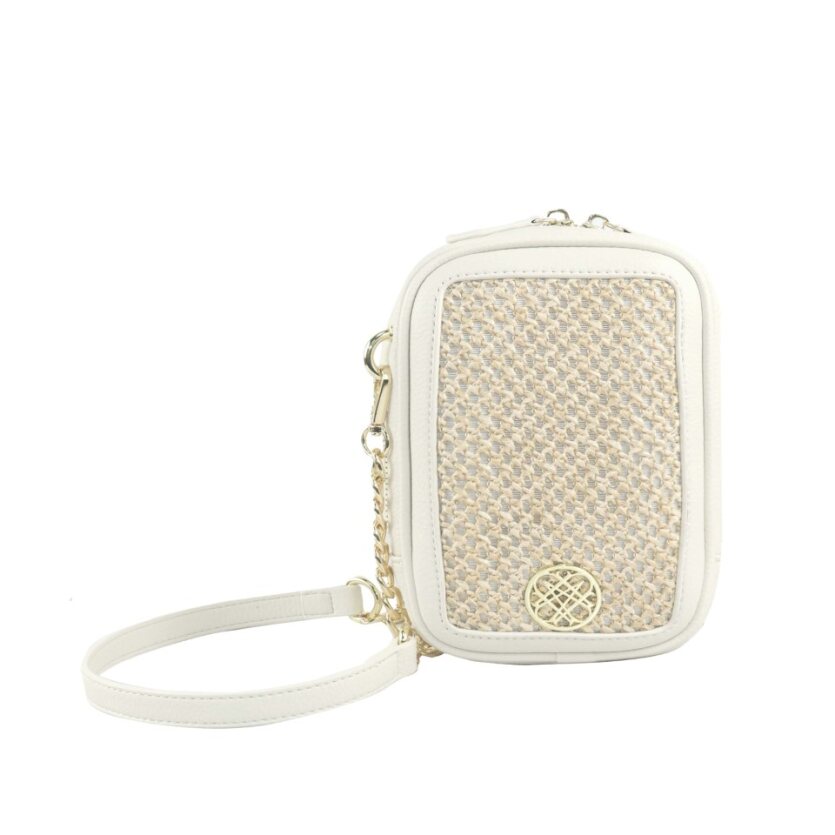 Grace Crossbody in Cream/Straw