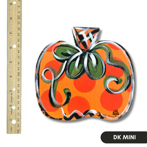 Polka Dot Pumpkin Mini for Door Hanger