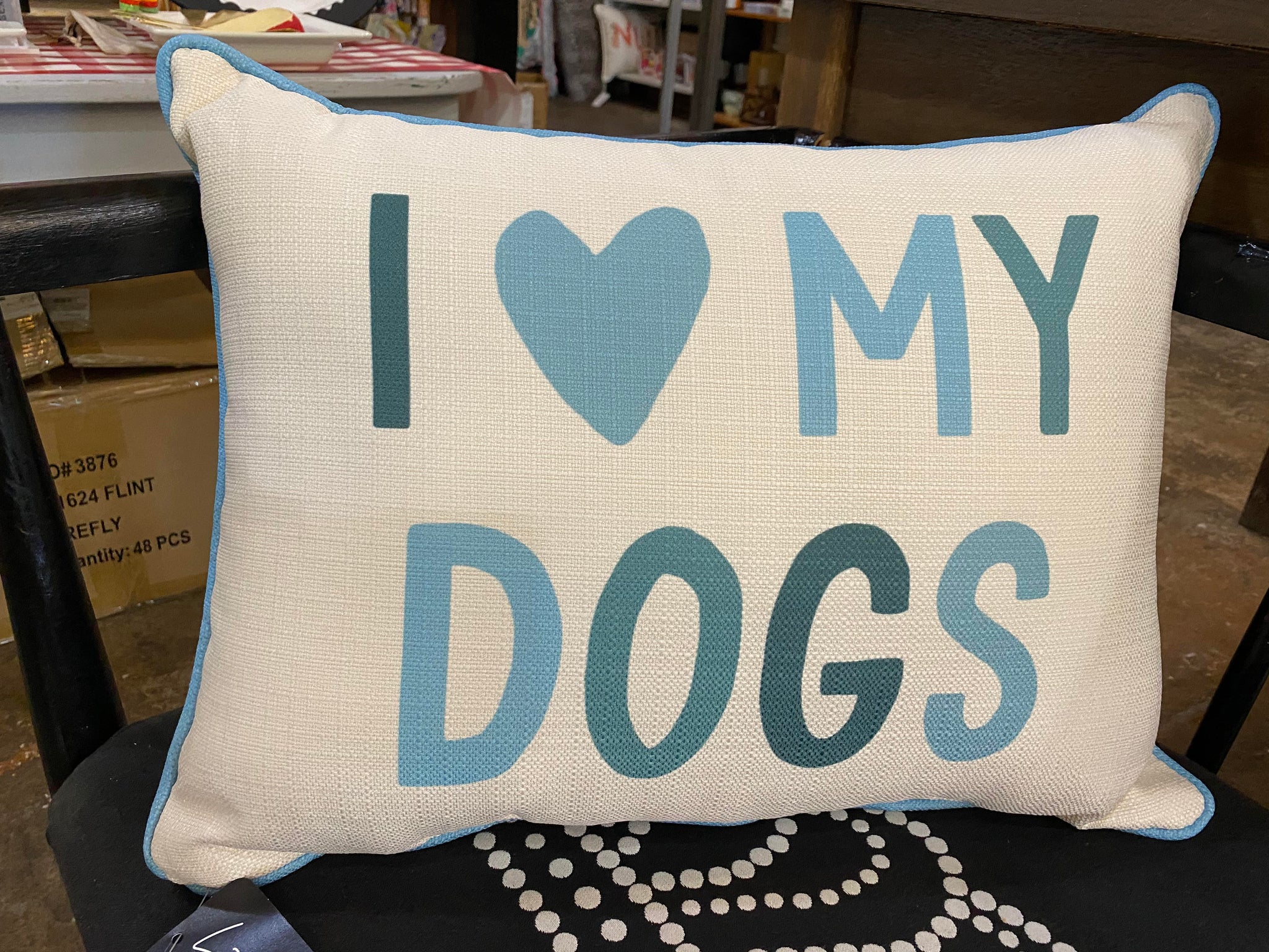 I Love My Dogs Pillow