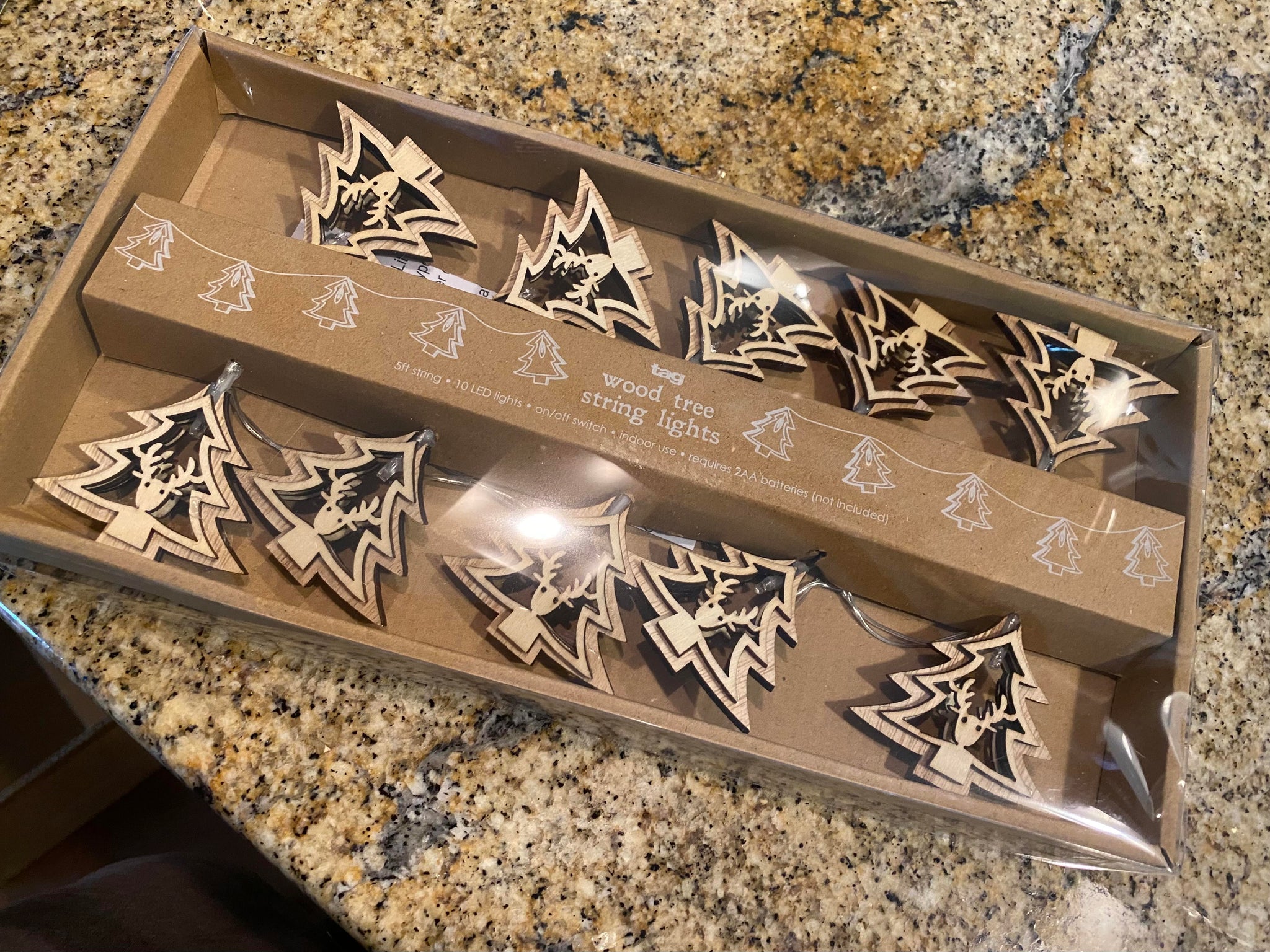 Wood Tree String Lights