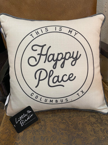 Happy Place, Columbus Pillow