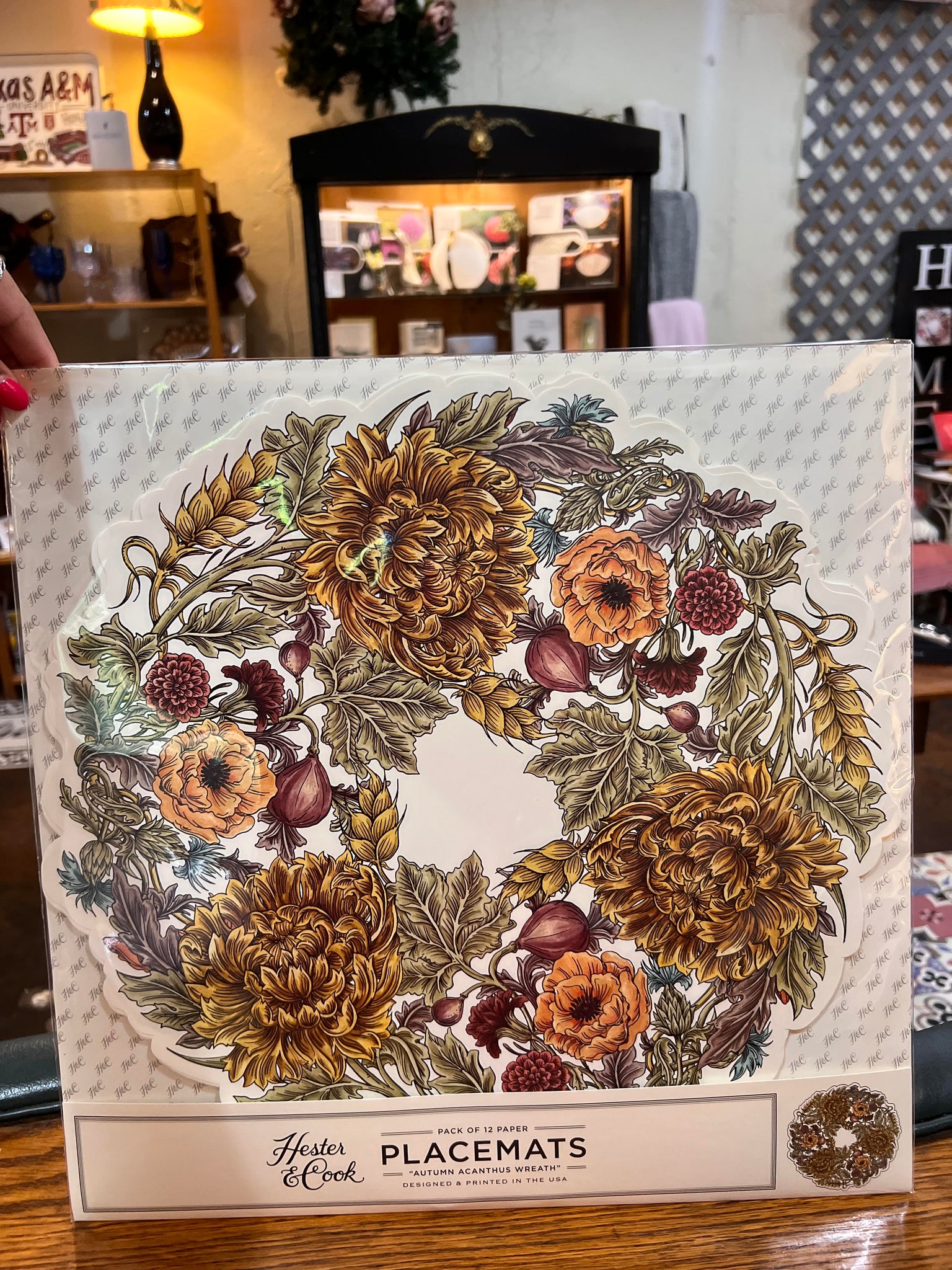 Die Cut Autumn Acanthus Wreath