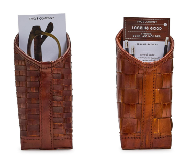 Woven Leather Holder