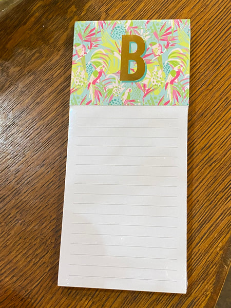 Initial Magnetic Notepad
