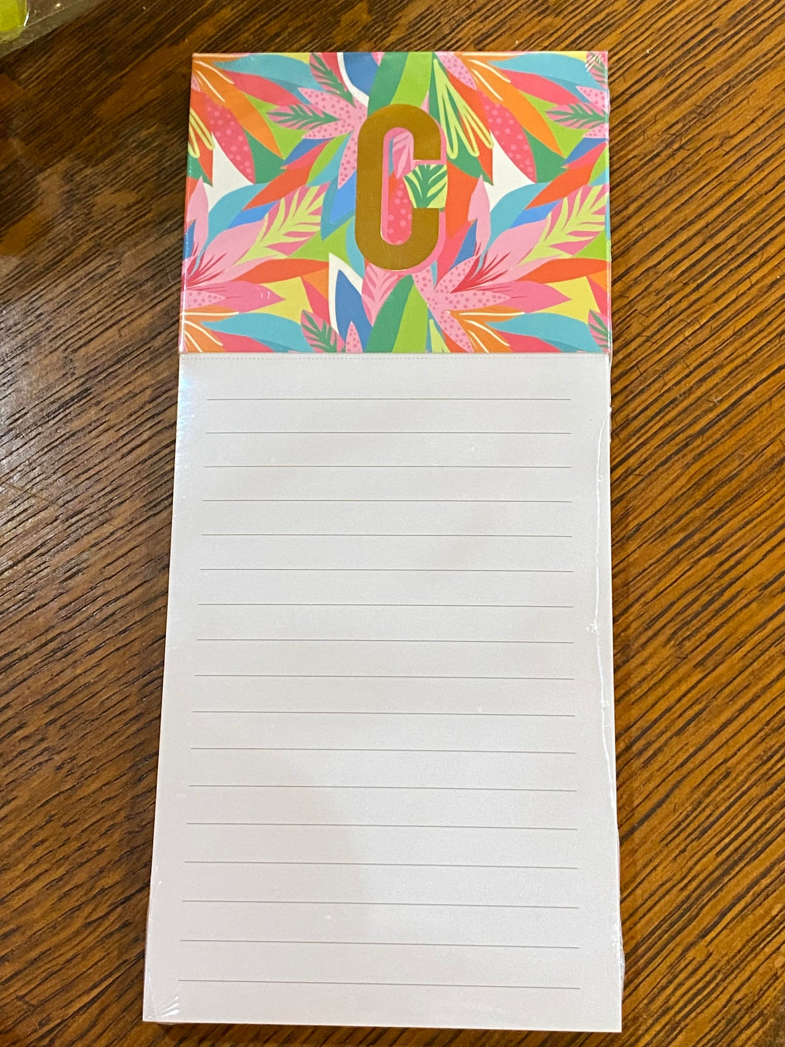 Initial Magnetic Notepad