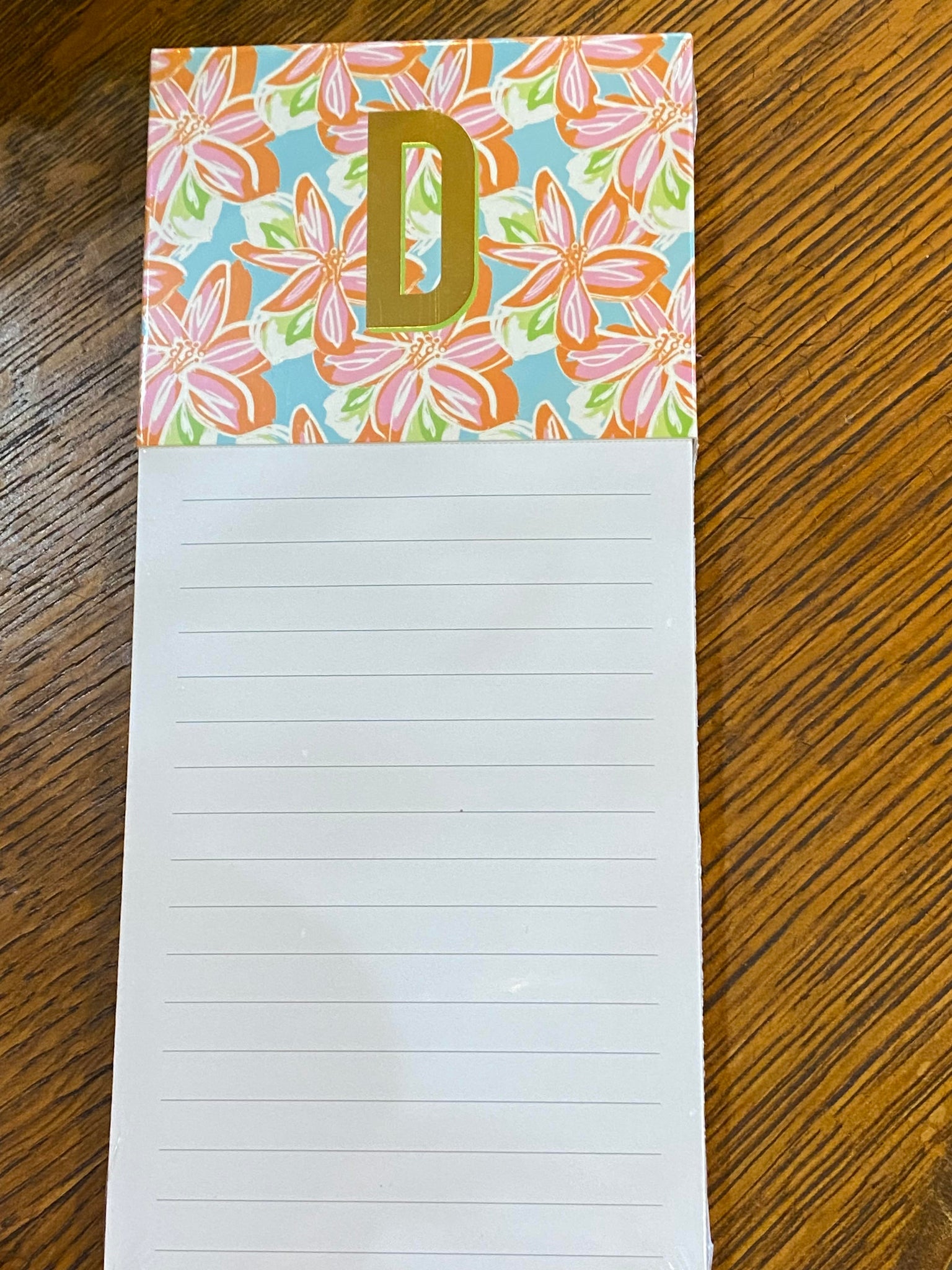 Initial Magnetic Notepad