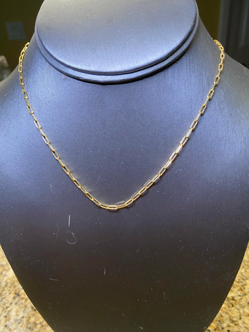 Mini Paperclip Chain Necklace