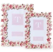 Hydrangea Enamel Photo Frame