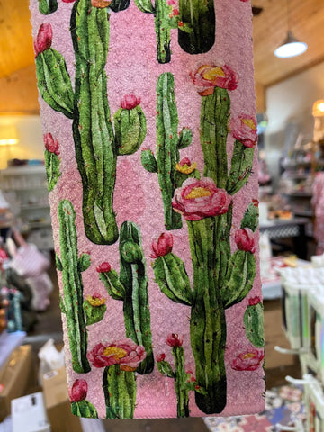 Pink Cactus, Eco-Friendly Towel