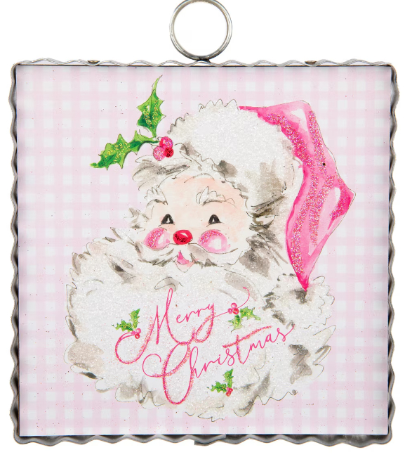 Charm - Pink Santa