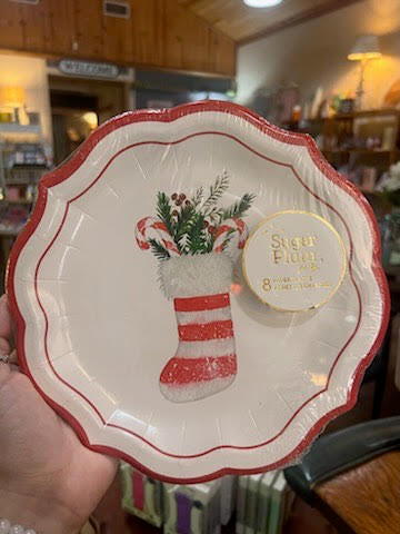 Merry & Bright, Holiday Stocking Salad Plate