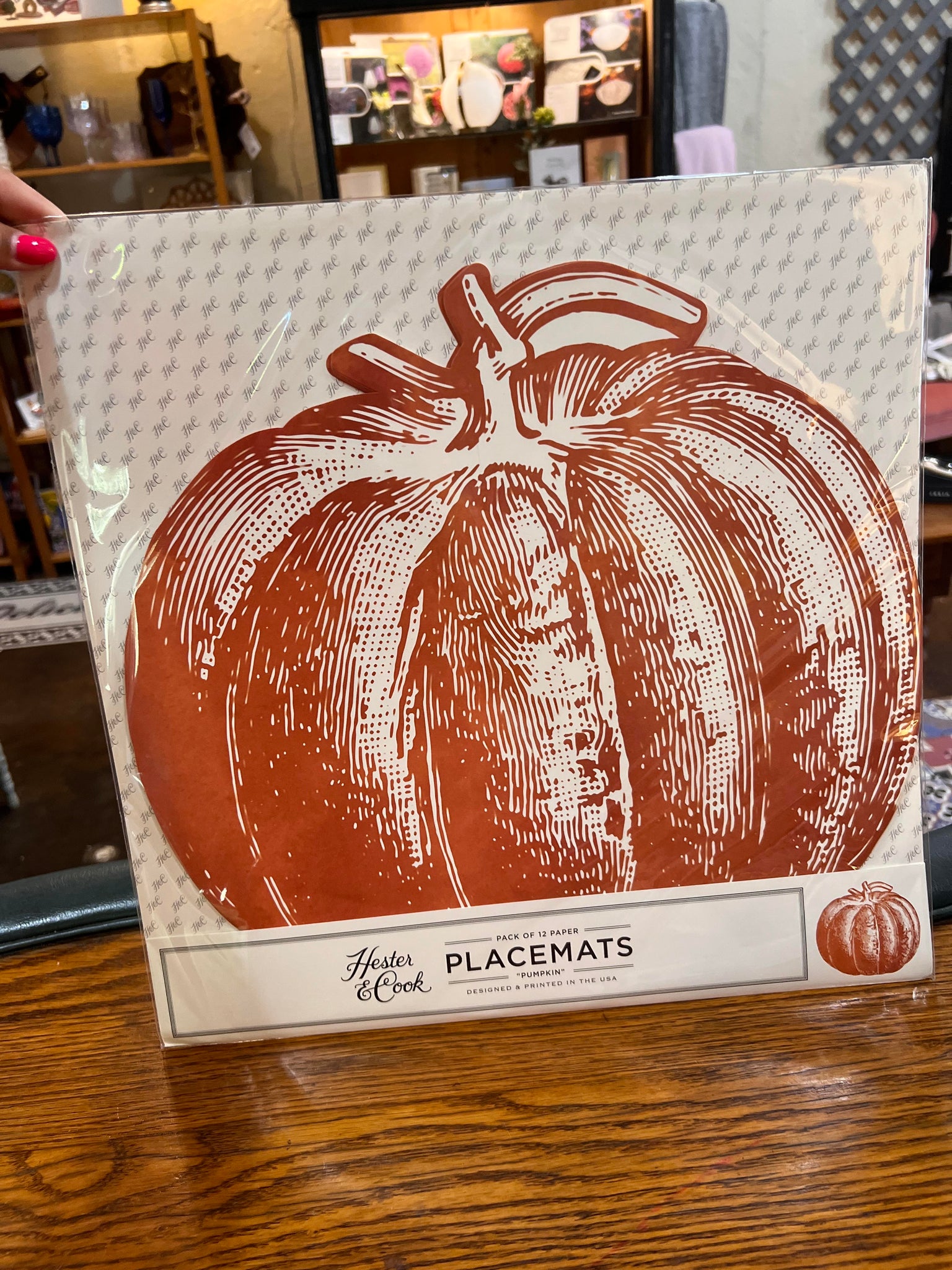 Die Cut Pumpkin Placemat