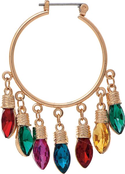 Holiday Lights Hoop Earrings